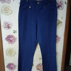 Lauren Ralph Lauren Navy Trousers with Gold Accents